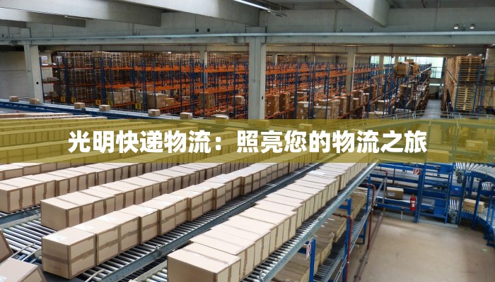 光明快递物流:照亮您的物流之旅