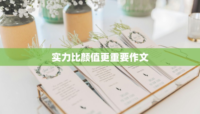 实力比颜值更重要作文