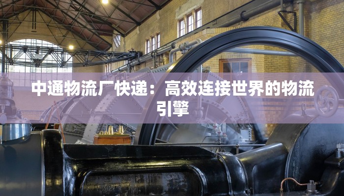 中通物流厂快递:高效连接世界的物流引擎 中通物流厂快递:高效连接世界的物流引擎