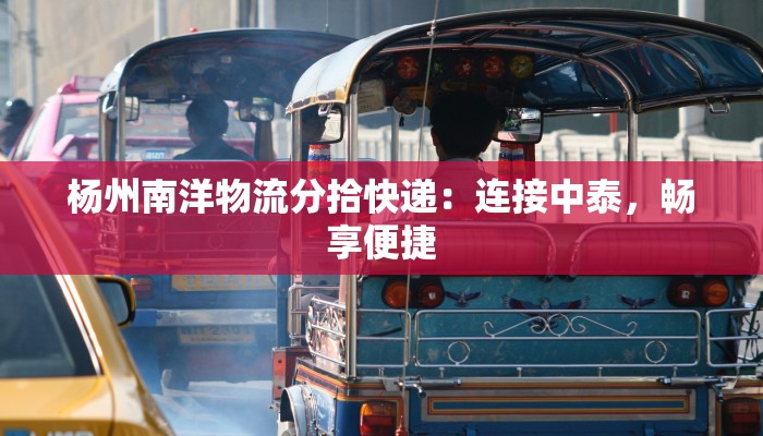 杨州南洋物流分拾快递:连接中泰,畅享便捷 杨州南洋物流分拾快递:连接中泰,畅享便捷