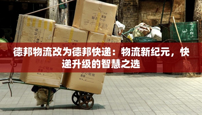 德邦物流改为德邦快递：物流新纪元，快递升级的智慧之选