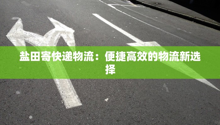 盐田寄快递物流:便捷高效的物流新选择 盐田寄快递物流:便捷高效的物流新选择