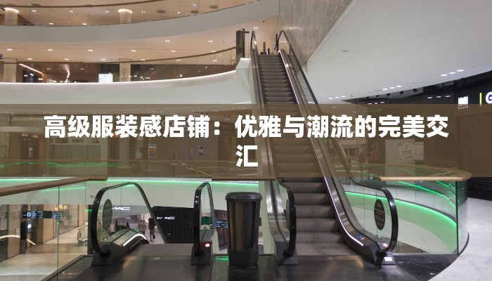 高级服装感店铺:优雅与潮流的完美交汇 高级服装感店铺:优雅与潮流的完美交汇