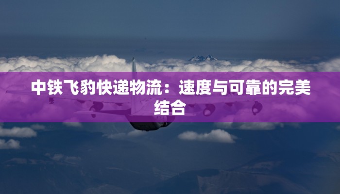 中铁飞豹快递物流:速度与可靠的完美结合 中铁飞豹快递物流:速度与可靠的完美结合