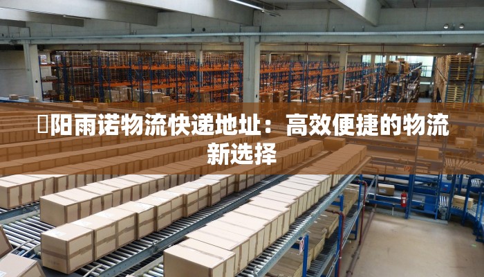 堌阳雨诺物流快递地址:高效便捷的物流新选择 堌阳雨诺物流快递地址:高效便捷的物流新选择
