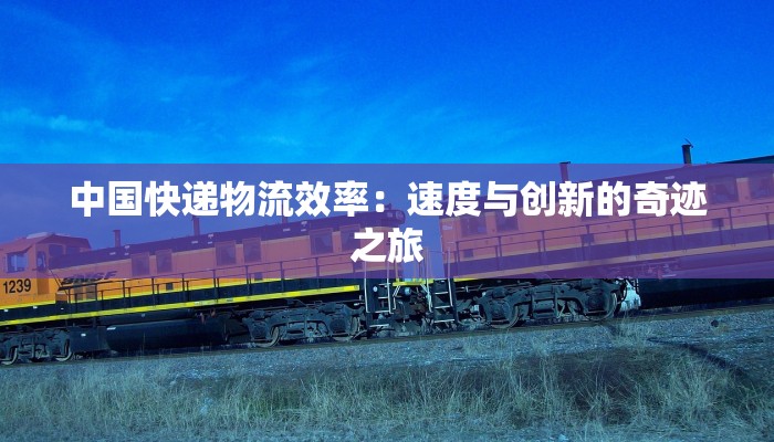 中国快递物流效率:速度与创新的奇迹之旅 中国快递物流效率:速度与创新的奇迹之旅