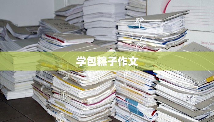 学包粽子作文