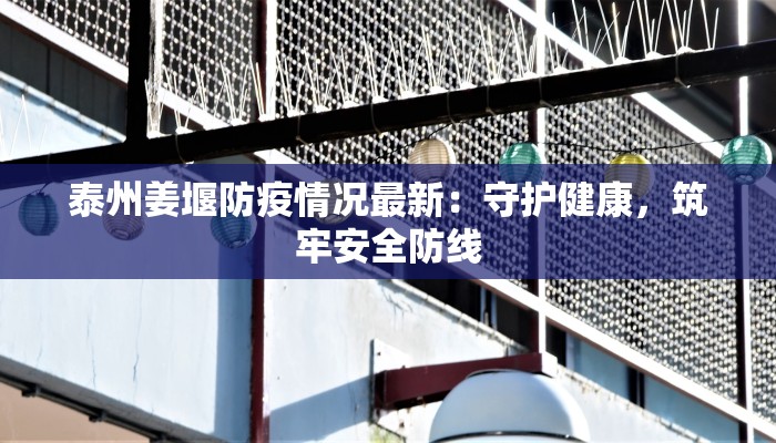泰州姜堰防疫情况最新:守护健康,筑牢安全防线 泰州姜堰防疫情况最新:守护健康,筑牢安全防线