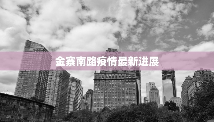 金寨南路疫情最新进展