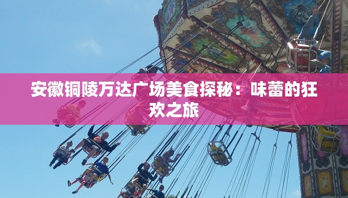 安徽铜陵万达广场美食探秘：味蕾的狂欢之旅