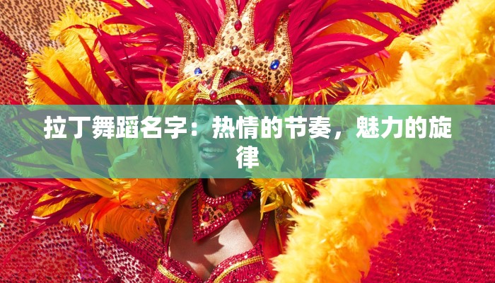 拉丁舞蹈名字：热情的节奏，魅力的旋律